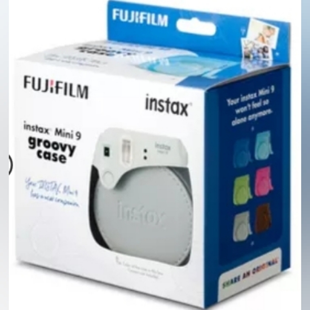 Fujifilm Instax Mini 9 Groovy Case in Smokey White (Grey)BNIB